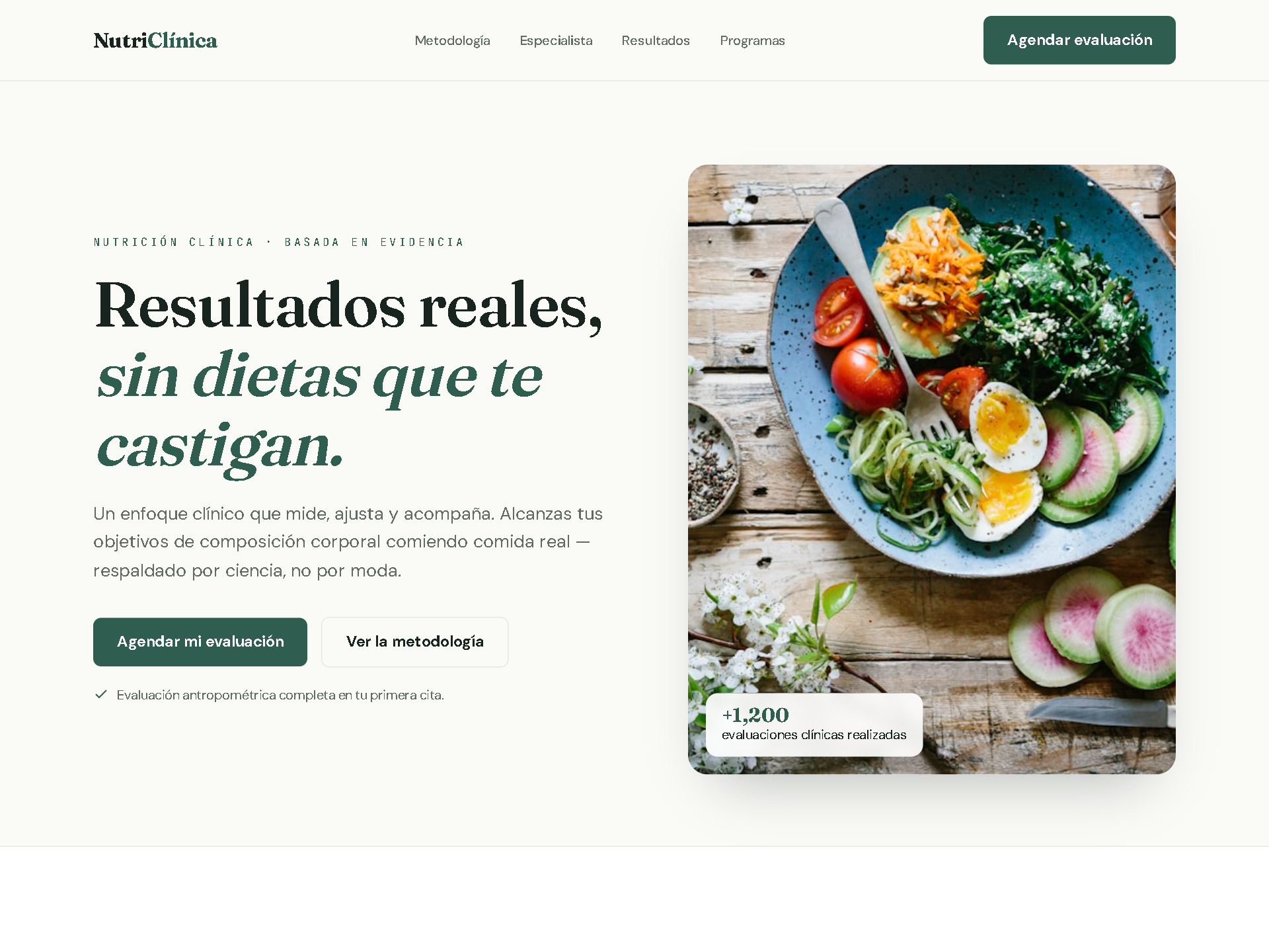 Sitio de NutriClínica